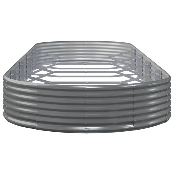 vidaXL Vyv&yacute;&scaron;en&yacute; z&aacute;hon pozinkovan&aacute; ocel 450x140x36 cm &scaron;ed&yacute;