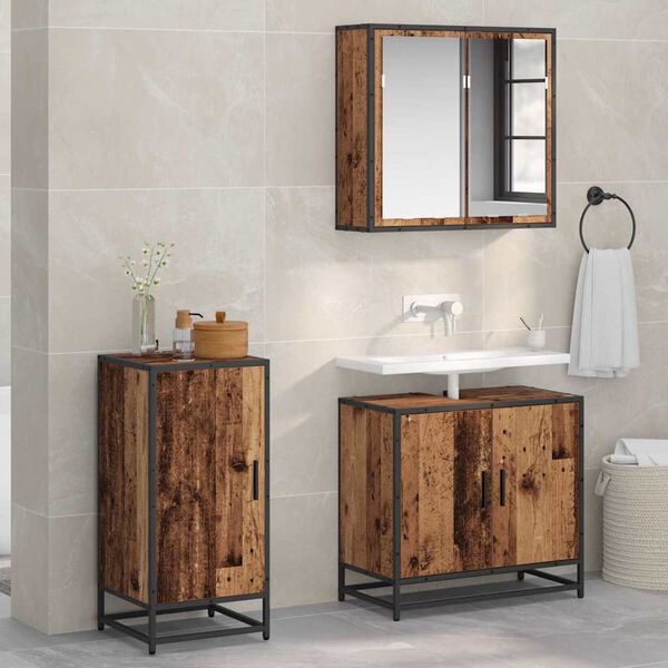 vidaXL Serv&iacute;rovac&iacute; skř&iacute;ň Star&eacute; dřevo 35,5 x 35 x 76 cm