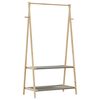 vidaXL Stojan na oblečen&iacute; s policemi 96x45,5x150,5 cm bambus