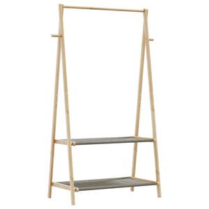 vidaXL Stojan na oblečen&iacute; s policemi 96x45,5x150,5 cm bambus
