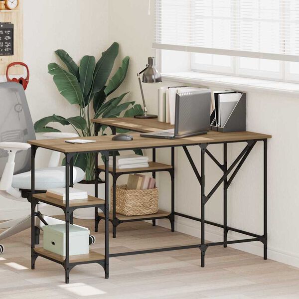 vidaXL Stůl Artisanov&yacute; dub 139 x 139 x 75 cm kompozitn&iacute; dřevo