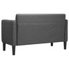 vidaXL Loveseat Sofa tmavě &scaron;ed&eacute; 109 cm man&scaron;estrov&aacute; tkanina