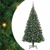 vidaXL Uměl&yacute; v&aacute;nočn&iacute; stromeček Zelen&aacute; 180 cm PVC, ocel a plast