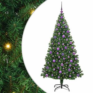 vidaXL Uměl&yacute; v&aacute;nočn&iacute; stromeček Zelen&aacute; 180 cm PVC, ocel a plast