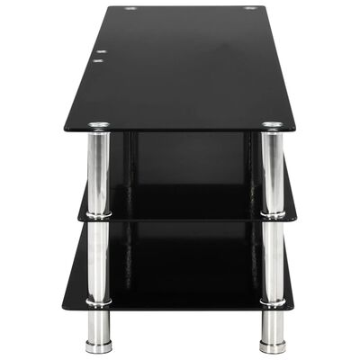 vidaXL TV stolek černý 150 x 40 x 40 cm tvrzené sklo