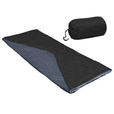 vidaXL Lehké dekové spací pytle 2 ks černé 1100 g 10 °C