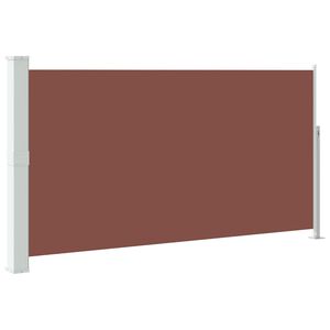 vidaXL Zatahovac&iacute; bočn&iacute; mark&yacute;za/z&aacute;stěna na terasu 170 x 300 cm hněd&aacute;