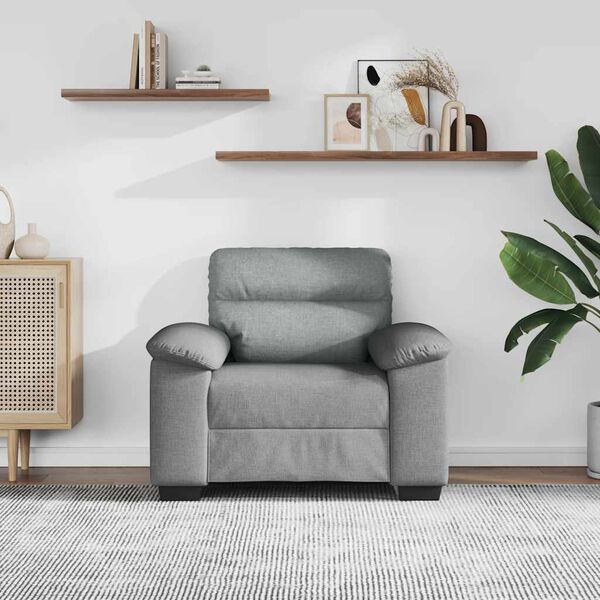 vidaXL Rozkl&aacute;dac&iacute; křeslo Světle &scaron;ed&aacute; 100x81x84 cm textil