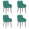 vidaXL J&iacute;deln&iacute; židle 4 pcs Samet Tyrkysov&aacute; 57 x 50 x 85 cm