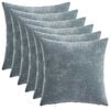 vidaXL Povlak na pol&scaron;t&aacute;ř 6 pcs HEERLEN Světle modr&aacute; 30 x 30 cm