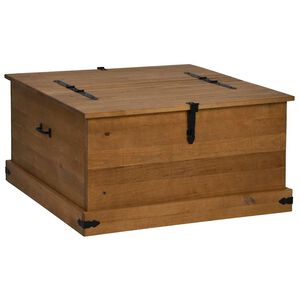 vidaXL &Uacute;ložn&aacute; komoda HALDEN 91x91x47 cm Borovicov&yacute; masiv