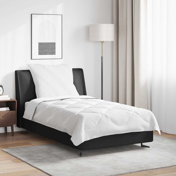 vidaXL Celoročn&iacute; peřina s pol&scaron;t&aacute;řem 2 pcs B&iacute;l&aacute; Mikrovl&aacute;kno