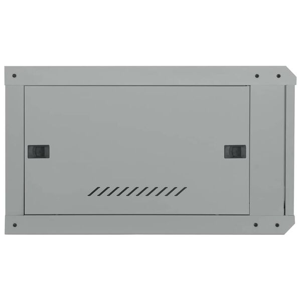 vidaXL Síťový kabinet s úložištěm Šedá 60 x 60 x 35 cm Ocel