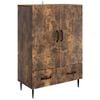 vidaXL Serv&iacute;rovac&iacute; skř&iacute;ň se z&aacute;suvkou Kouřov&yacute; dub 66 x 34,5 x 95 cm