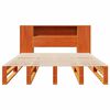 vidaXL Postel s knihovnou bez matrace hněd&aacute; 160 x 200 cm masivn&iacute; dřevo