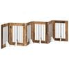 vidaXL Skl&aacute;dac&iacute; ps&iacute; br&aacute;na se stojany 6 pcs Star&eacute; dřevo 362 cm