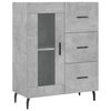 vidaXL Skř&iacute;ň highboard betonově &scaron;ed&aacute; 69,5x34x180 cm kompozitn&iacute; dřevo