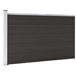 vidaXL Plotov&yacute; d&iacute;lec WPC 175 x 105 cm čern&yacute;