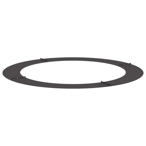 vidaXL vhodn&eacute; pro ploch&eacute; stromov&eacute; kroužky 5 pcs Čern&aacute; &Oslash;90 / 120 cm Ocel