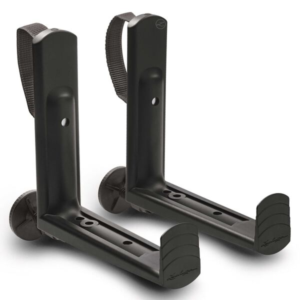 LECHUZA Drž&aacute;ky na balkonov&eacute; truhl&iacute;ky čern&eacute; 19033