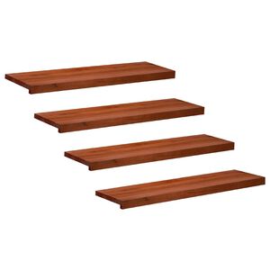 vidaXL Schodi&scaron;ťov&eacute; n&aacute;&scaron;lapy 4 ks 100 x 30 x 2 cm Hněd&aacute;