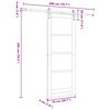 vidaXL Posuvné dveře ORKDAL Přirozená a černá 78 x 202 cm