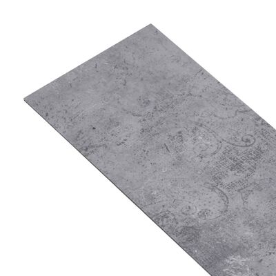 vidaXL Podlahová krytina PVC 4,46 m² 3 mm samolepicí cementově šedá