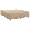 vidaXL Box spring postel s matrac&iacute; cappuccino 200 x 200 cm uměl&aacute; kůže