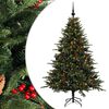 vidaXL Uměl&yacute; v&aacute;nočn&iacute; stromek s v&aacute;nočn&iacute;mi koulemi 120 cm 150 LED
