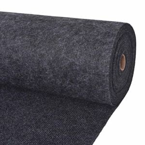 vidaXL Koberec Antracitov&aacute; 1,2 x 15 m Polyester