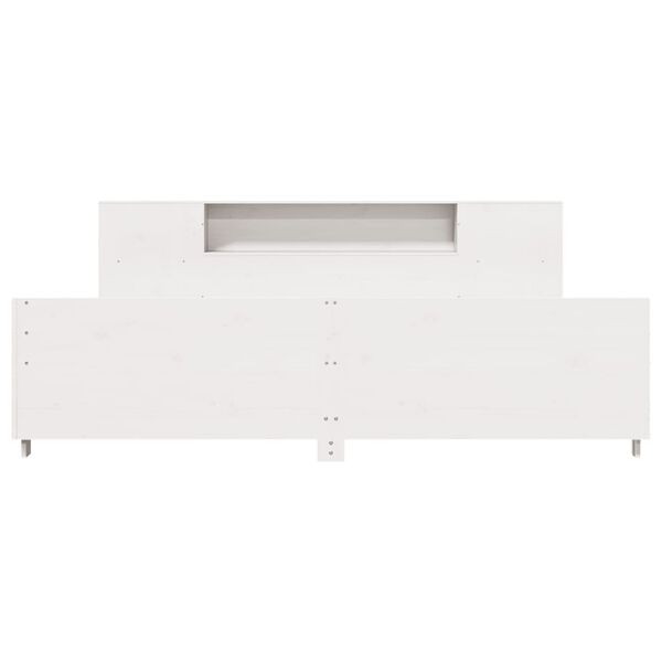 vidaXL Postel bez matrace b&iacute;l&aacute; 180 x 200 cm masivn&iacute; borovice