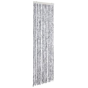 vidaXL Z&aacute;věs proti hmyzu b&iacute;l&yacute; a &scaron;ed&yacute; 56 x 185 cm Chenille