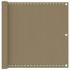 vidaXL Balkonov&aacute; z&aacute;stěna taupe 90 x 500 cm HDPE