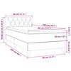 vidaXL Box spring postel s matrac&iacute; tmavě zelen&aacute; 80 x 200 cm samet