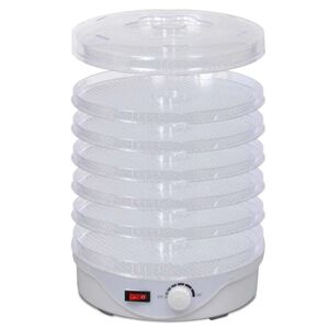 vidaXL Su&scaron;ička potravin kulat&aacute; 250 W s 6 t&aacute;cy