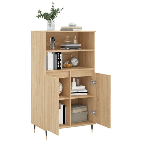 vidaXL Skř&iacute;ň highboard dub sonoma 60 x 36 x 110 cm kompozitn&iacute; dřevo