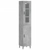 vidaXL Skř&iacute;ň highboard betonově &scaron;ed&aacute; 34,5x34x180 cm kompozitn&iacute; dřevo