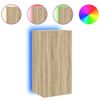 vidaXL N&aacute;stěnn&aacute; TV skř&iacute;ňka s LED osvětlen&iacute;m dub sonoma 40,5x35x80 cm
