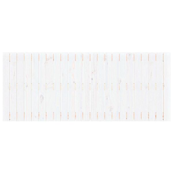 vidaXL N&aacute;stěnn&eacute; čelo postele b&iacute;l&eacute; 147 x 3 x 60 cm masivn&iacute; borov&eacute; dřevo