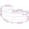 vidaXL Box spring postel s matrac&iacute; tmavě zelen&aacute; 100x220 cm samet