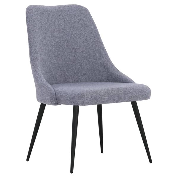 vidaXL Otočn&eacute; j&iacute;deln&iacute; židle 4 ks světle &scaron;ed&eacute; textil