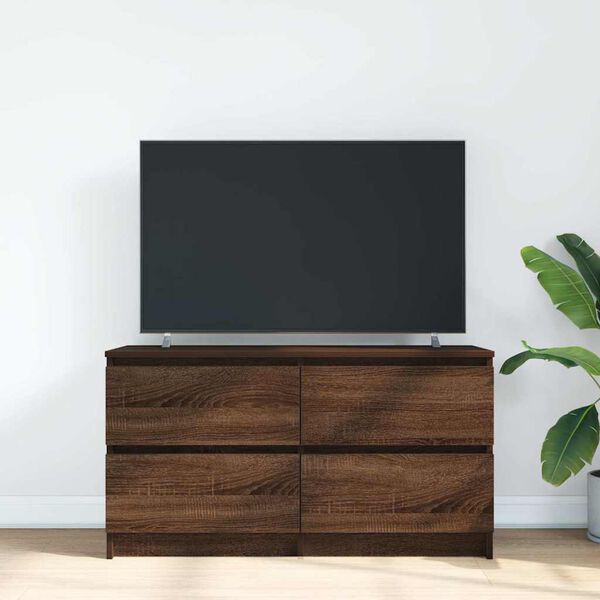 vidaXL TV skříňka hnědý dub 100x35x54 cm kompozitní dřevo