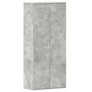 vidaXL Skř&iacute;ň na obuv 80 x 39 x 178 cm Kompozitn&iacute; dřevo Betonově &scaron;ed&aacute;