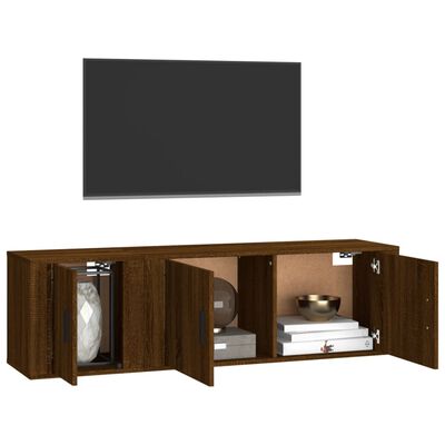 vidaXL 2dílný set TV skříněk hnědý dub kompozitní dřevo