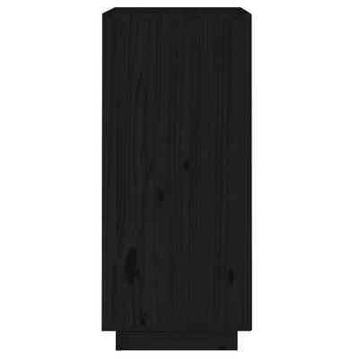 vidaXL Příborník černý 38 x 35 x 80 cm masivní borové dřevo