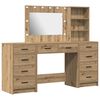 vidaXL Kosmetick&yacute; stůl 3 pcs Artisanov&yacute; dub 78,5 x 41 x 135 cm
