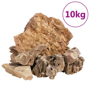 vidaXL Drač&iacute; kameny 10 kg hněd&eacute; 5&ndash;30 cm