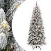 vidaXL Uměl&yacute; v&aacute;nočn&iacute; stromeček B&iacute;l&aacute; 240 cm PVC, plast, ocel a PE