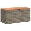 vidaXL Zahradn&iacute; &uacute;ložn&yacute; box &scaron;ed&yacute; 110x50x54 cm polyratan ak&aacute;ciov&eacute; dřevo