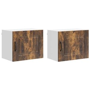 vidaXL Kryc&iacute; deska myčky na n&aacute;dob&iacute; Kalmar 2 pcs Kouřov&yacute; dub